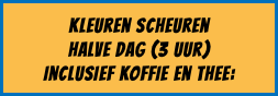 kleuren scheuren halve dag (3 uur) inclusief koffie en thee: