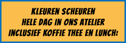 kleuren scheuren hele dag in ons atelier inclusief koffie thee en lunch: